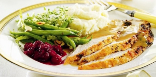 Recettes 6 Continents Dinde rôtie farcie aux pommes et ...