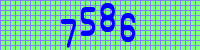 Blue Captcha Image