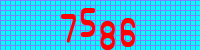 Blue Captcha Image