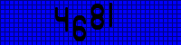 Blue Captcha Image