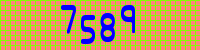 Blue Captcha Image