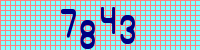 Blue Captcha Image