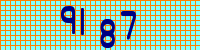 Blue Captcha Image