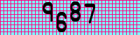 Blue Captcha Image
