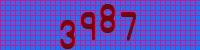 Blue Captcha Image