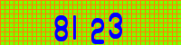 Blue Captcha Image