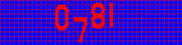 Blue Captcha Image