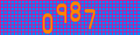 Blue Captcha Image