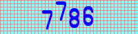 Blue Captcha Image