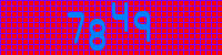 Blue Captcha Image