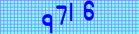 Blue Captcha Image