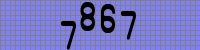 Blue Captcha Image