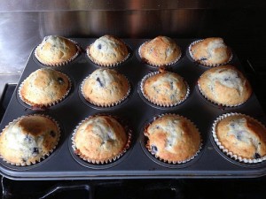 Muffins aux myrtilles - Blueberry muffins4