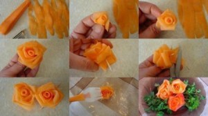 Roses en carottes