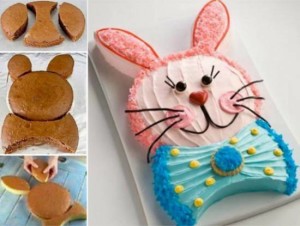 Gâteau en forme de lapin