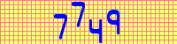 Blue Captcha Image