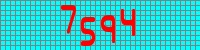 Blue Captcha Image
