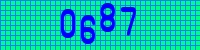 Blue Captcha Image
