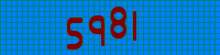 Blue Captcha Image