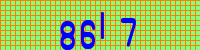 Blue Captcha Image