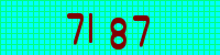 Blue Captcha Image