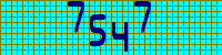 Blue Captcha Image