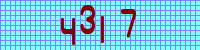 Blue Captcha Image