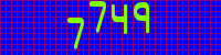 Blue Captcha Image