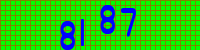 Blue Captcha Image